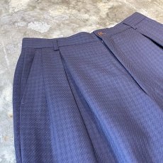 画像3: ALL OVER PATTERN PURPLE COLOR WIDE SLACKS / W30 (3)