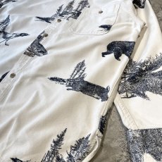 画像6: VARIOUS ANIMAL GRAPHIC PATTERN L/S SHIRT / Mens S(L) (6)