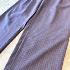 画像6: ALL OVER PATTERN PURPLE COLOR WIDE SLACKS / W30 (6)