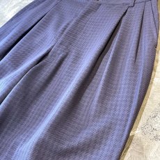 画像4: ALL OVER PATTERN PURPLE COLOR WIDE SLACKS / W30 (4)