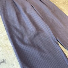 画像5: ALL OVER PATTERN PURPLE COLOR WIDE SLACKS / W30 (5)