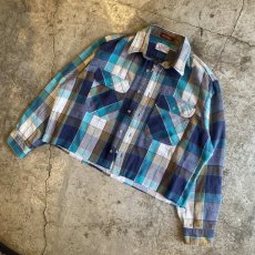 画像4: 【Wiz&Witch】"WANDERER" NO COLLAR ZIP UP FLANNEL SHIRT / OS (4)