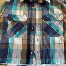 画像5: 【Wiz&Witch】"WANDERER" NO COLLAR ZIP UP FLANNEL SHIRT / OS (5)