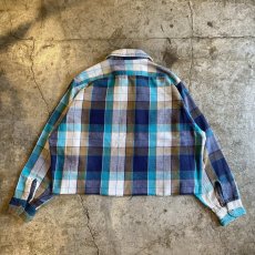 画像2: 【Wiz&Witch】"WANDERER" NO COLLAR ZIP UP FLANNEL SHIRT / OS (2)