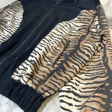 画像6: OLD LAME MIX LEOPARD PATTERN SWITCHED ZIP UP JACKET / Mens L (6)