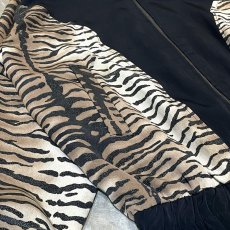 画像5: OLD LAME MIX LEOPARD PATTERN SWITCHED ZIP UP JACKET / Mens L (5)