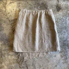 画像2: 【DENY】DESIGN WRAP LINEN SKIRT / W28~W30 / MADE IN USA (2)