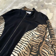 画像4: OLD LAME MIX LEOPARD PATTERN SWITCHED ZIP UP JACKET / Mens L (4)