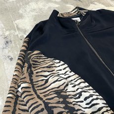 画像3: OLD LAME MIX LEOPARD PATTERN SWITCHED ZIP UP JACKET / Mens L (3)