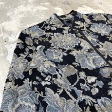 画像3: ALL OVER FLORAL PATTERN STAND COLLAR GOBELIN JACKET / Mens L(S) (3)