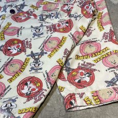 画像6: "LOONEY TUNES" CHARACTOR GRAPHIC PATTERN L/S PAJAMA SHIRT / Mens M (6)