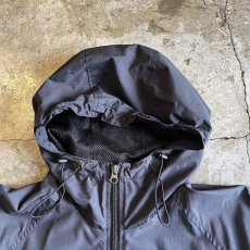 画像10: FRONT POCKET HALF ZIP UP DESIGN NYLON ANORAK HOODIE / Ladies L(M) (10)