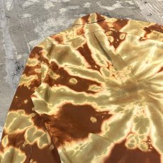 画像9: ALL OVER TIE DYE PATTERN BUTTON DOWN L/S SHIRT / Mens L (9)