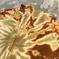 画像4: ALL OVER TIE DYE PATTERN BUTTON DOWN L/S SHIRT / Mens L (4)