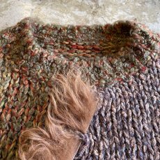 画像6: POINT DESIGN FUR MIX KNIT SWEATER / Ladies M (6)