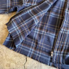 画像8: 【Wiz&Witch】"WANDERER" NO COLLAR ZIP UP FLANNEL SHIRT / OS (8)