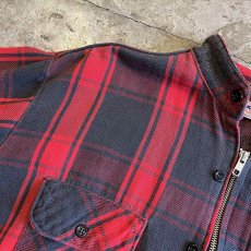 画像8: 【Wiz&Witch】"WANDERER" NO COLLAR ZIP UP FLANNEL SHIRT / OS (8)