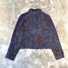 画像2: ALL OVER FLORAL GRAPHIC PATTERN GOBELIN JACKET / Mens M(S) (2)