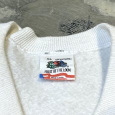 画像12: 90's FRONT DOG PAINTED RAGLAN SLEEVE SWEAT / Mens XL / MADE IN USA (12)