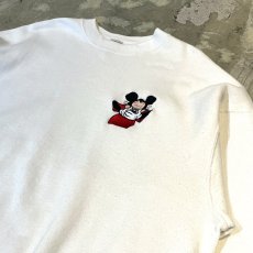 画像4: 90's "MICKEY MOUSE" ONE POINT EMBROIDERY SWEAT / Mens XXL / MADE IN USA (4)