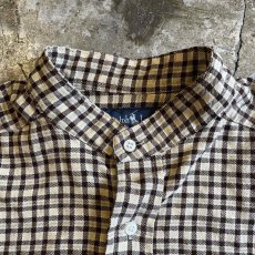 画像9: 【RALPH LAUREN】CHECK PATTERN DOWN DAMAGE SHORT DESIGN L/S SHIRT / Ladies L(M) (9)