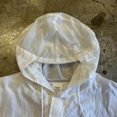 画像9: WHITE COLOR SHEER DESIGN MILITARY HOODIE / Ladies XL (9)