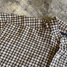 画像10: 【RALPH LAUREN】CHECK PATTERN DOWN DAMAGE SHORT DESIGN L/S SHIRT / Ladies L(M) (10)