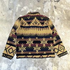 画像2: ALL OVER MULTI BORDER PATTERN GOBELIN JACKET / Mens S (2)