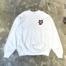 画像1: 90's "MICKEY MOUSE" ONE POINT EMBROIDERY SWEAT / Mens XXL / MADE IN USA (1)