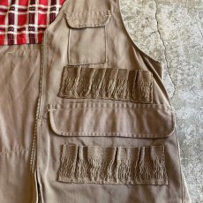 画像7: OLD BEIGE COLOR POCKET DESIGN HUNTING VEST / Ladies L (7)