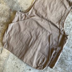 画像10: OLD BEIGE COLOR POCKET DESIGN HUNTING VEST / Ladies L (10)