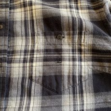 画像7: 【LAUREN RALPH LAUREN】CUT OFF DESIGN STAND COLLAR FLANNEL SHIRT / Ladies 1X(L) (7)