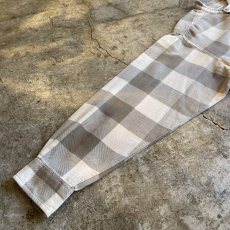 画像7: CUT OFF STAND COLLAR FANNEL PATTERN SHIRT / Ladies M (7)