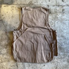 画像2: OLD BEIGE COLOR POCKET DESIGN HUNTING VEST / Ladies L (2)