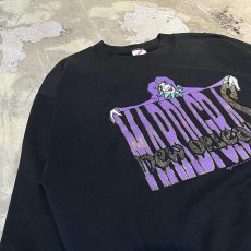 画像3: 90's "MARDI GRAS" CLOWN PRINTED SWEAT / Mens L / MADE IN USA (3)