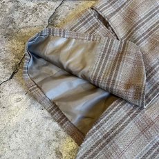 画像5: MADRAS CHECK PATTERN DESIGN TAILORED JACKET / Ladies M  (5)