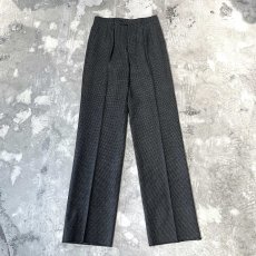 画像1: 【CHRISTIAN DIOR】ALL OVER PATTERN STRAIGHT WOOL SLACKS / W29 (1)