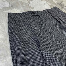 画像3: 【CHRISTIAN DIOR】ALL OVER PATTERN STRAIGHT WOOL SLACKS / W29 (3)