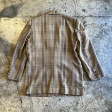 画像2: MADRAS CHECK PATTERN DESIGN TAILORED JACKET / Ladies M  (2)