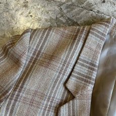 画像10: MADRAS CHECK PATTERN DESIGN TAILORED JACKET / Ladies M  (10)