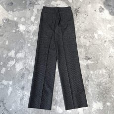 画像2: 【CHRISTIAN DIOR】ALL OVER PATTERN STRAIGHT WOOL SLACKS / W29 (2)