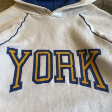 画像5: 80's "YORK" LOGO PRINTED DESIGN COLOR SWEAT HOODIE / Ladies XL(L) (5)