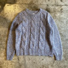 画像1: MIX COLOR PATTERN DESIGN KNIT SWEATER / Ladies M (1)