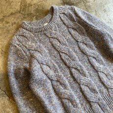 画像3: MIX COLOR PATTERN DESIGN KNIT SWEATER / Ladies M (3)