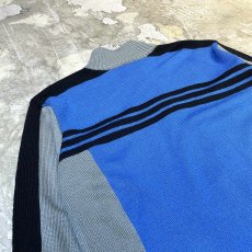 画像9: 【adidas】COLOR SWITCHED LOGO EMBROIDERY FULL ZIP KNIT SWEATER / Mens L (9)