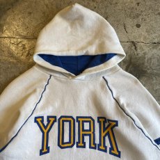 画像6: 80's "YORK" LOGO PRINTED DESIGN COLOR SWEAT HOODIE / Ladies XL(L) (6)