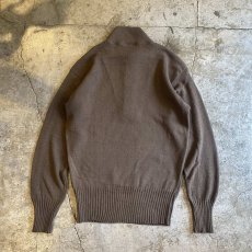 画像2: MILITARY 5 BUTTON HENRY DESIGN KNIT L/S TOPS / Ladies L(M) (2)