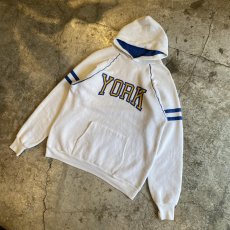 画像4: 80's "YORK" LOGO PRINTED DESIGN COLOR SWEAT HOODIE / Ladies XL(L) (4)