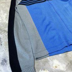 画像5: 【adidas】COLOR SWITCHED LOGO EMBROIDERY FULL ZIP KNIT SWEATER / Mens L (5)