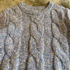 画像5: MIX COLOR PATTERN DESIGN KNIT SWEATER / Ladies M (5)